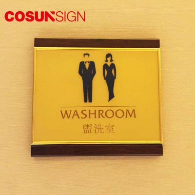 Toilet door signs, bathroom door sign,washroom sign